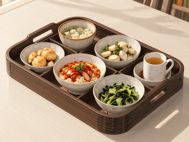 可收纳旋转托盘,临时用餐承载神器,小户型餐桌收纳新选择