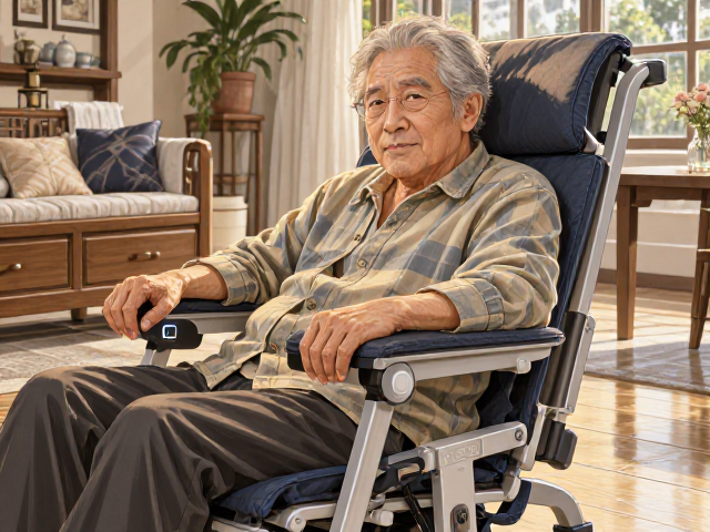 APP智控升降椅,可收纳设计,辅助起身支撑,居家养老更安心