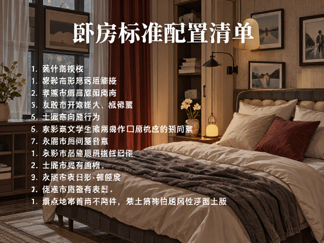 卧室客房标准配置清单,高颜值装饰摆件搭配指南