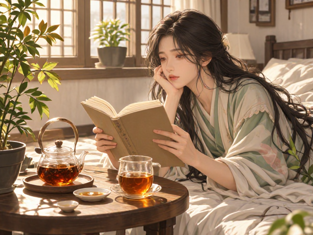 午后阅读品茶,打造卧室休闲角,享受静谧时光