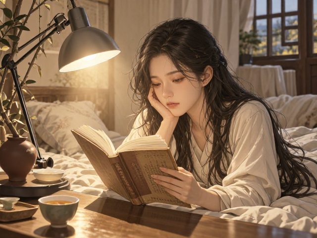 午后卧室品茶阅读,沉浸式体验这款阅读灯的功能演示