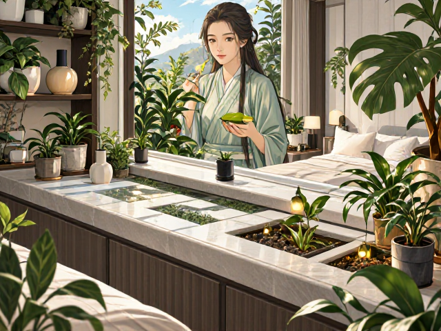 卧室绿植养护台,打造高端住宿体验的静谧空间