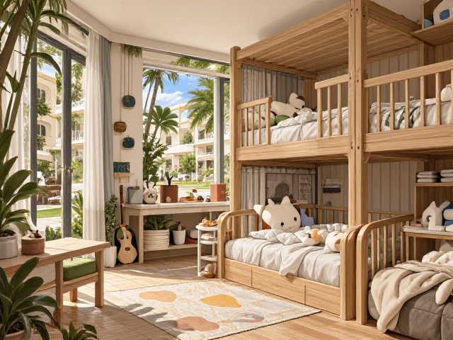 卧室改造,融合度假村休闲角与儿童游戏区,打造全能亲子空间