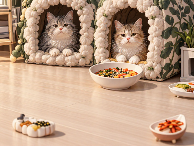 猫窝舒适防滑地板处理与饮食搭配指南