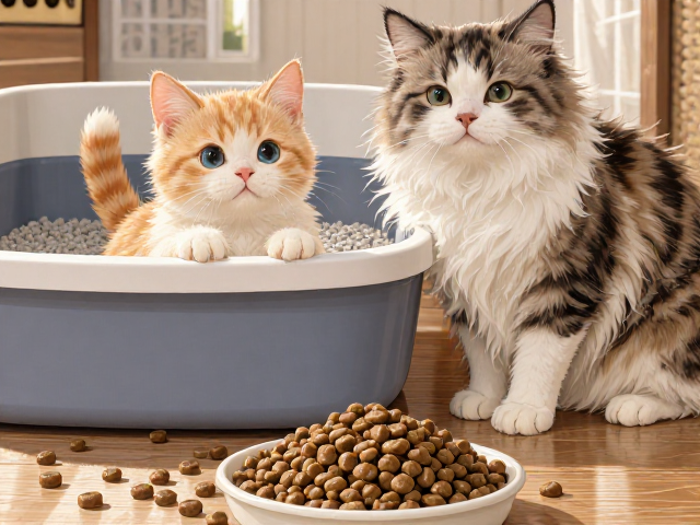 幼猫成猫粮怎么分？猫砂盆选型放置与饮食搭配全攻略