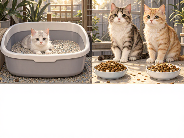 幼猫成猫粮怎么分？猫砂盆选型放置与饮食搭配全攻略