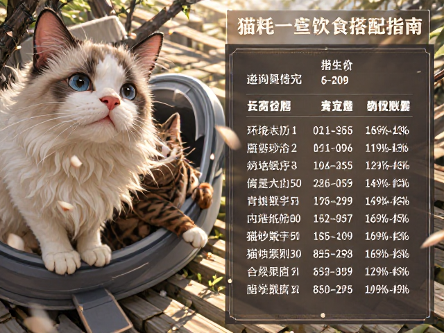 猫砂消耗计算与饮食搭配指南,避免高处攀爬的科学养猫法