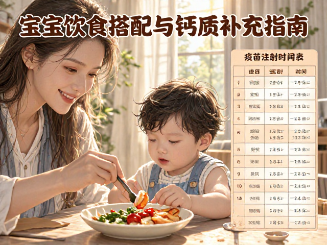 宝宝饮食搭配与钙质补充指南,附疫苗注射计划时间表