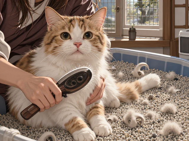 猫心肌病护理,梳毛去浮毛与猫砂选择全攻略