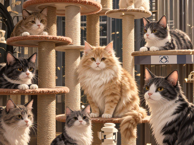 2025猫心肌病症高发?猫爬架垂直空间如何护心