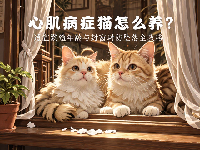 心肌病症猫咪怎么养?适宜繁殖年龄与封窗防坠落全攻略