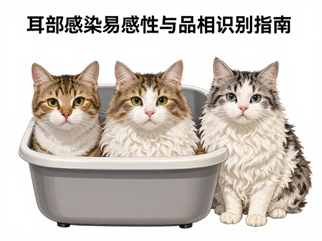 猫砂盆怎么选?耳部感染易感性与品相识别指南