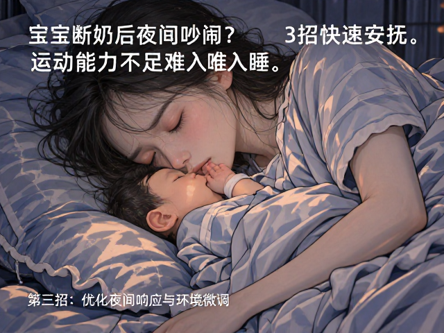宝宝断奶后夜间吵闹？运动能力不足难入睡，3招快速安抚