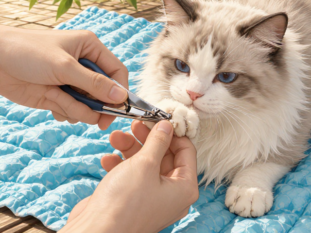 夏季宠物护理,专用猫粮搭配降温垫,选对指甲剪更安心