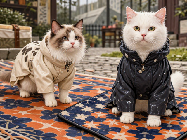 专用猫粮搭配宠物雨衣与家具防刮垫,打造舒适养宠生活指南