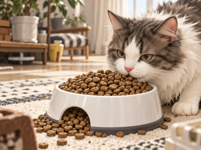 专用猫粮怎么喂?慢食碗防噎,室内家居好物,养猫更省心