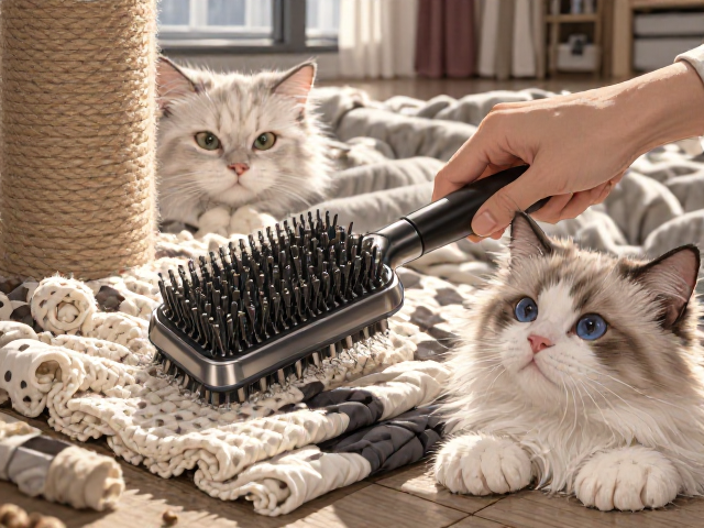专用猫粮怎么选?衣物除毛刷与猫爬架搭配指南,养猫更高效