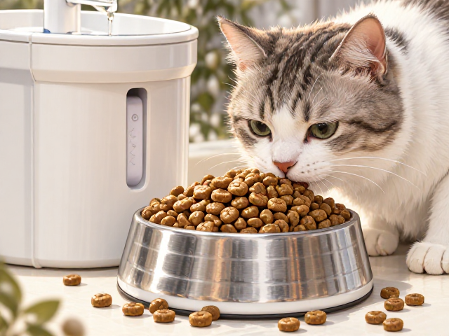专用猫粮怎么喂?饮水机清洗频率与陶瓷不锈钢碗选购指南