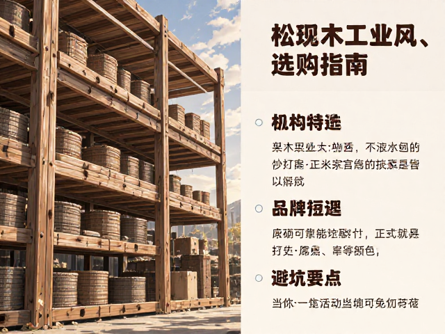 松木现代工业风家具,高承重结构解析与选购指南