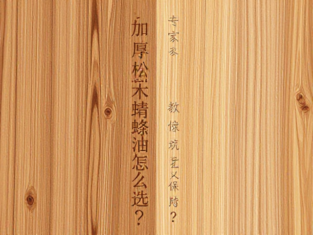 加厚松木板清漆与木蜡油怎么选？专家教你避坑保环保