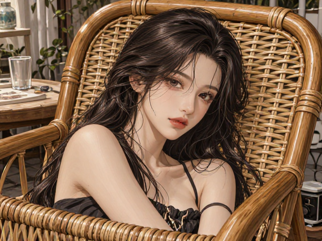 松木绑带藤编椅，复古与自然交融的舒适之选