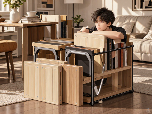 现代简约折叠家具,拥抱自然瑕疵美的模块化设计美学