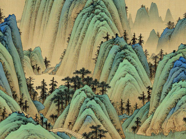 仿古意境的营造与笔墨技法解析