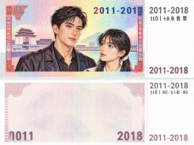 北京第八版普票2011-2018,面值与彩虹印刷特征全解析