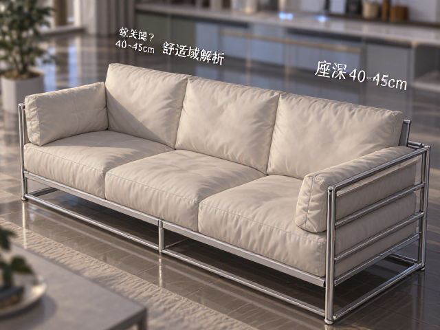 铝合金骨架沙发怎么选?座深40-45cm舒适域解析