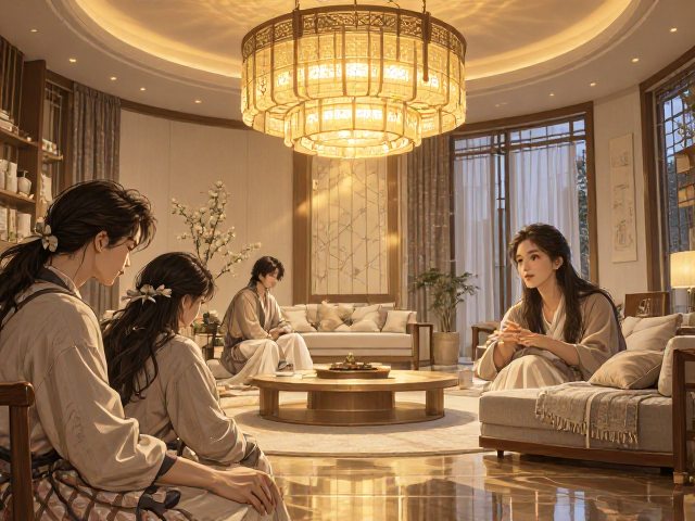 轻奢智能灯具,融合传统纹样,打造AI智控美学空间