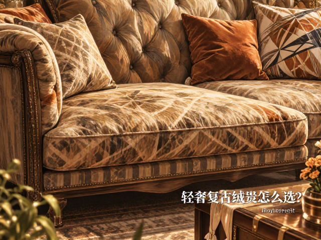 轻奢复古绒布家具怎么选？布艺覆面质感与保养全攻略