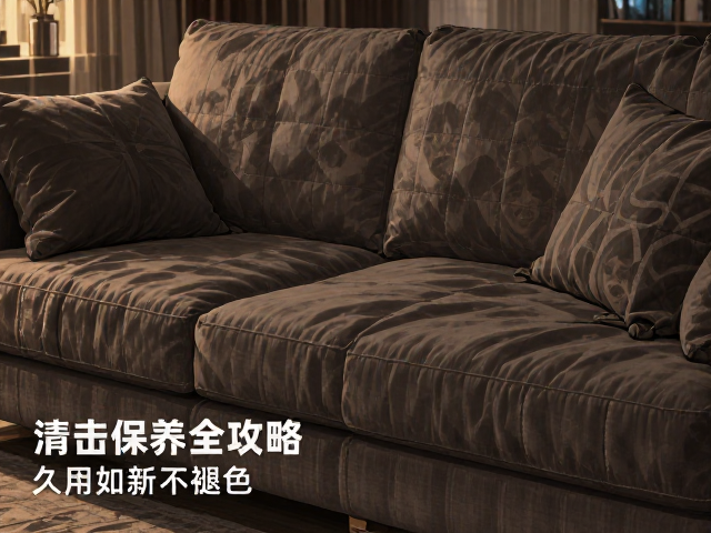 棉麻沙发需干洗?深色沉稳风清洁保养全攻略,久用如新不褪色