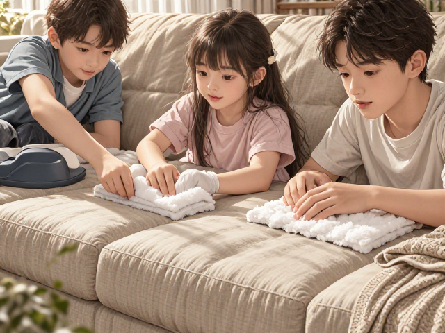 棉麻沙发怎么干洗?儿童家庭清洁避坑指南