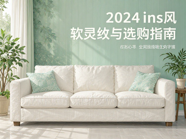 薄荷绿,亚麻原色白色布艺沙发,2024ins风软装搭配灵感与选购指南