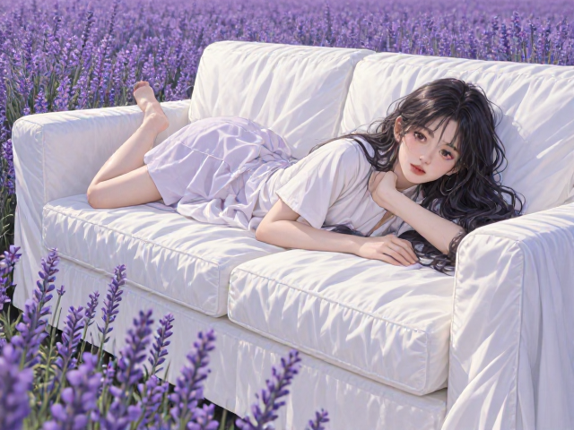 白色布艺沙发配薰衣草紫,深色耐脏却显毛屑咋办?