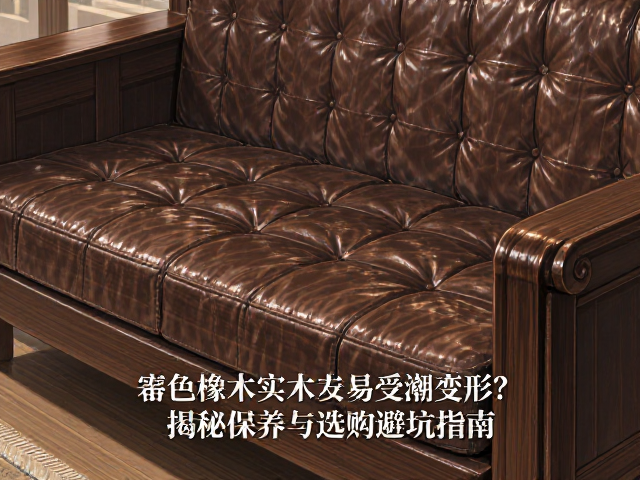 深褐色橡木实木沙发易受潮变形？揭秘保养与选购避坑指南