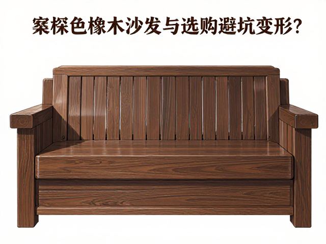深褐色橡木实木沙发易受潮变形?揭秘保养与选购避坑指南