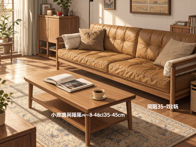 小户型实木沙发茶几间距35-45cm,异形空间模块化自由组合攻略