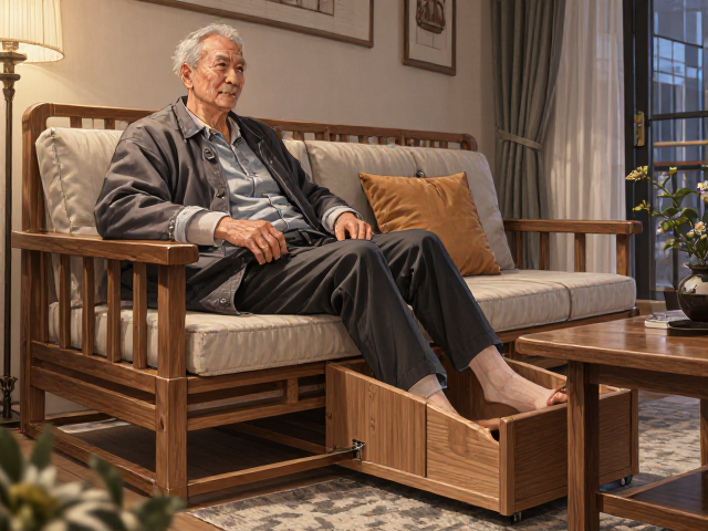 实木沙发怎么选?结合装修风格,老人起身辅助,兼顾储物与舒适