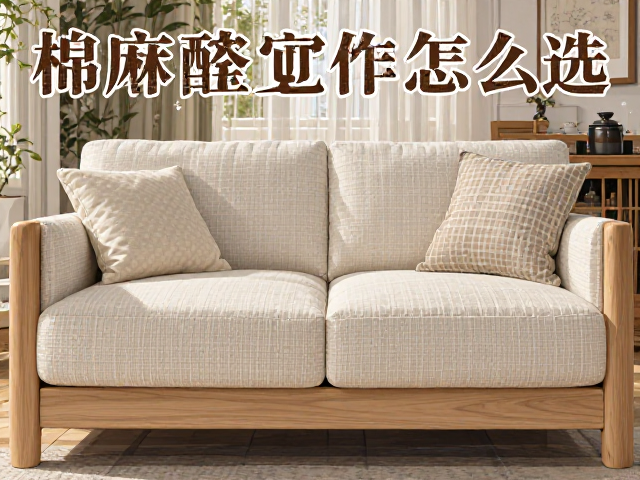 棉麻软包实木沙发怎么选？耐摩擦指数与低甲醛避坑指南