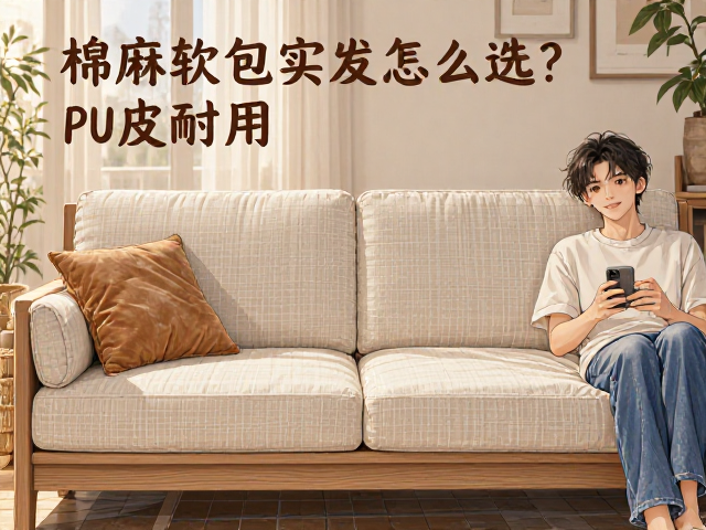 棉麻软包实木沙发怎么选？抗菌防螨，PU皮耐用对比与选购指南