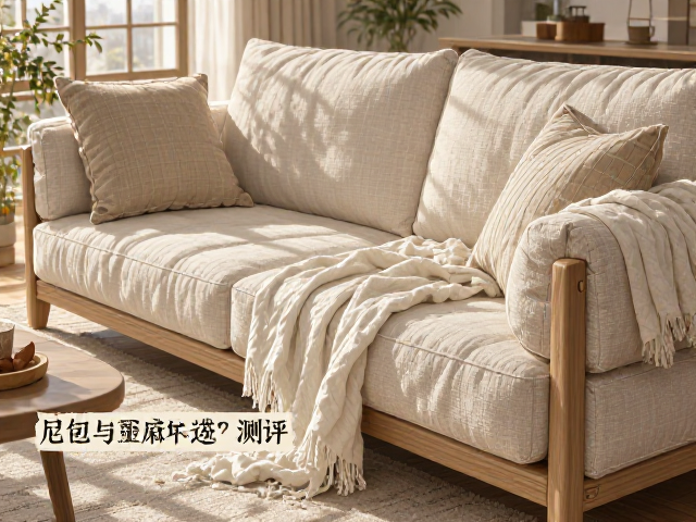 棉麻软包实木沙发怎么选？雪尼尔与亚麻材质深度测评
