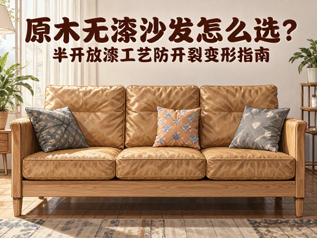 原木无漆实木沙发怎么选?半开放漆工艺防开裂变形指南