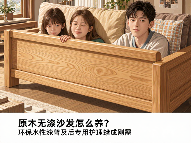 原木无漆实木沙发怎么养？环保水性漆普及后专用护理蜡成刚需