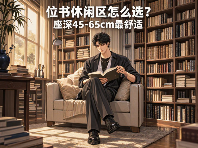 单人位书房休闲区怎么选？座深45-65cm最舒适