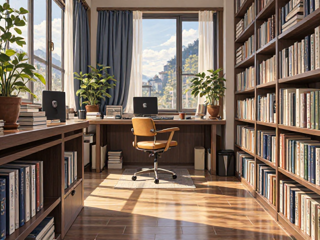 书房办公室怎么装?单人位巧用空间延伸,小空间显大又舒适