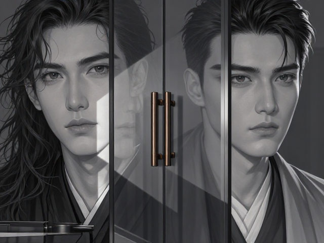 黑白灰主调现代简约风,复古铜拉手点睛设计