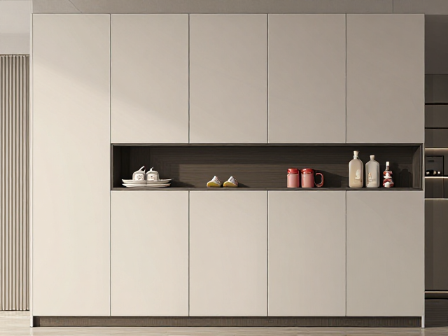 现代简约玄关鞋柜设计,线条利落简洁,打造极简入户空间
