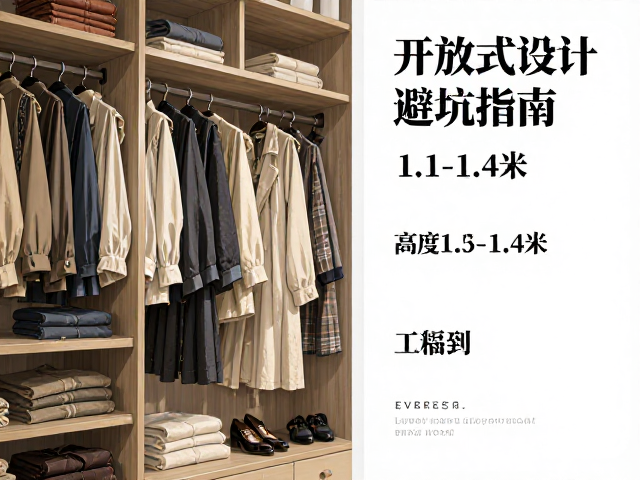定制衣柜挂衣区高度1.1-1.4米怎么定？开放式设计避坑指南