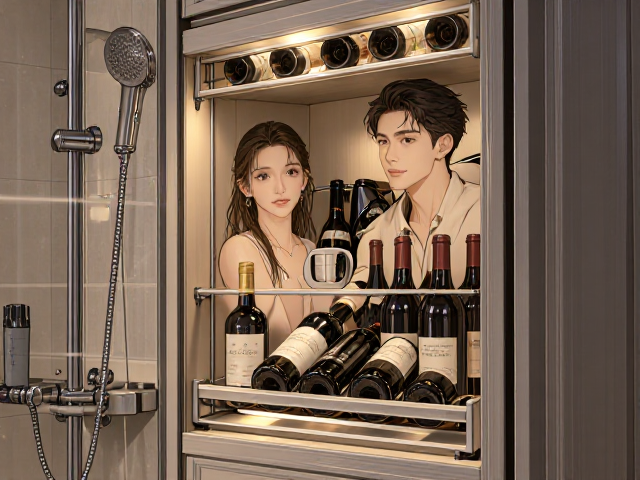 小户型家用红酒展示柜,淋浴区壁龛柜收纳美学